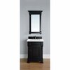 James Martin Vanities Brookfield 26in Single Vanity, Antique Black w/ 3 CM Arctic Fall Solid Surface Top 147-114-V26-AQB-3AF